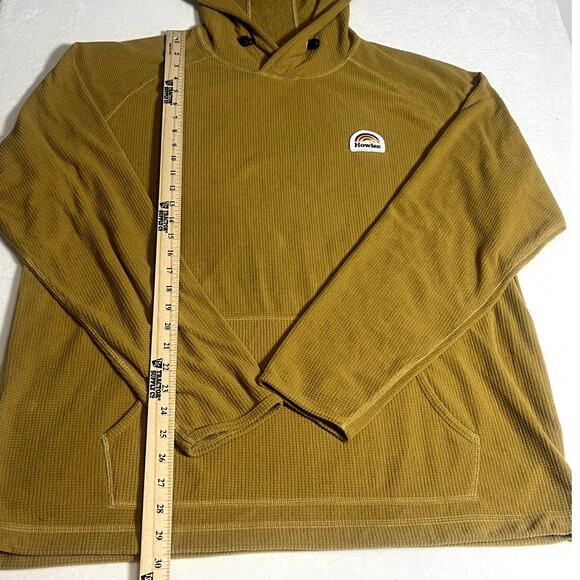 HOWLER BROS Men's Hoodie Palo Duro Fleece Mustard Yellow Pullover Long Sleeve XL - Picture 6 of 10